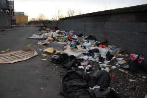 Illegal Dumping. Kensington, Philadelphia